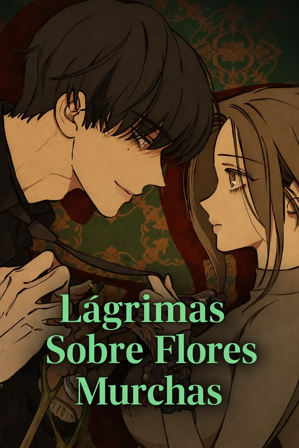 Capa de Lágrimas Sobre Flores Murchas